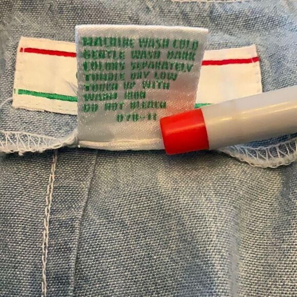 Deadstock Vintage ‘91 Izod Denim Tie Waist Maxi Skirt from Talbot’s! Size 14 jam - Picture 7 of 16